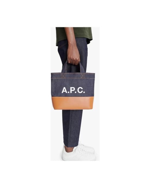 A.P.C. Blue Shopping Bags