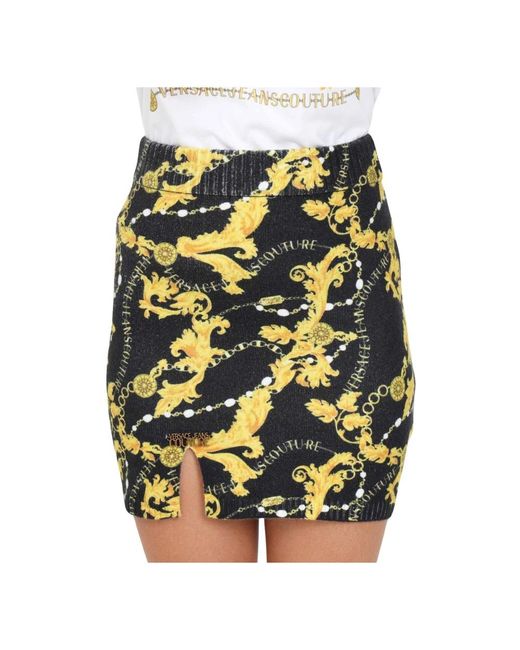 Versace Jeans Couture Black Short Skirts