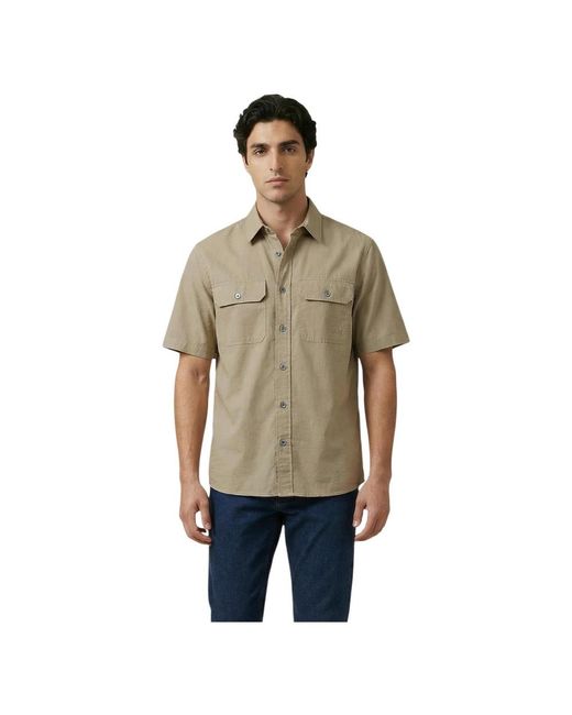 ARMANI EXCHANGE Natural Short Sleeve Shirts for men
