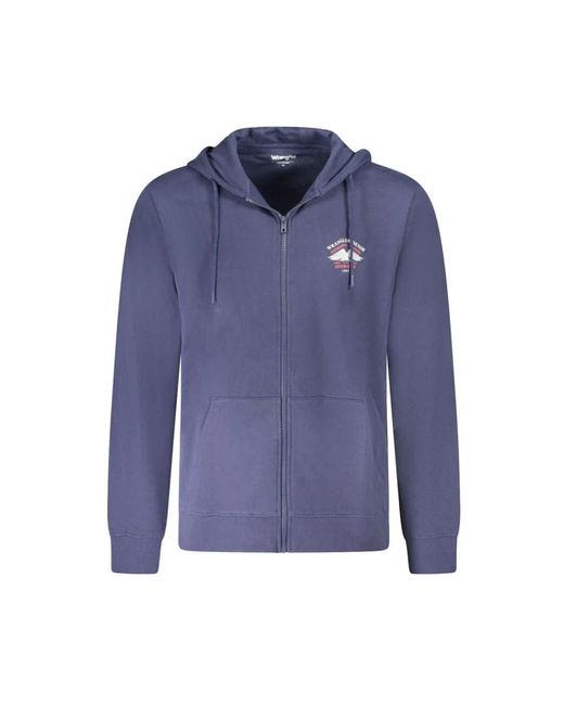 Wrangler Zip-Throughs in het Blue voor heren