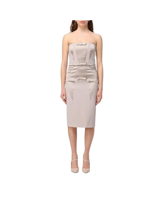 Elisabetta Franchi Pink Midi Dresses