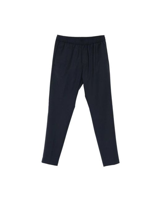 Pmds Blue Straight Trousers for men