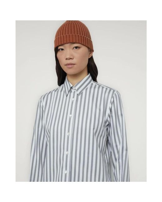 Aspesi Overhemden ,Grijs ,Stijlvolle Herenshirt in het Blue