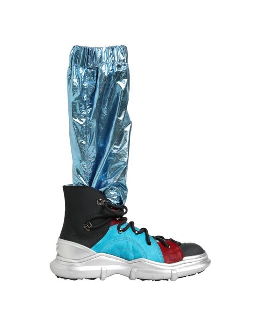 Dolce & Gabbana Blue Lace-Up Boots for men