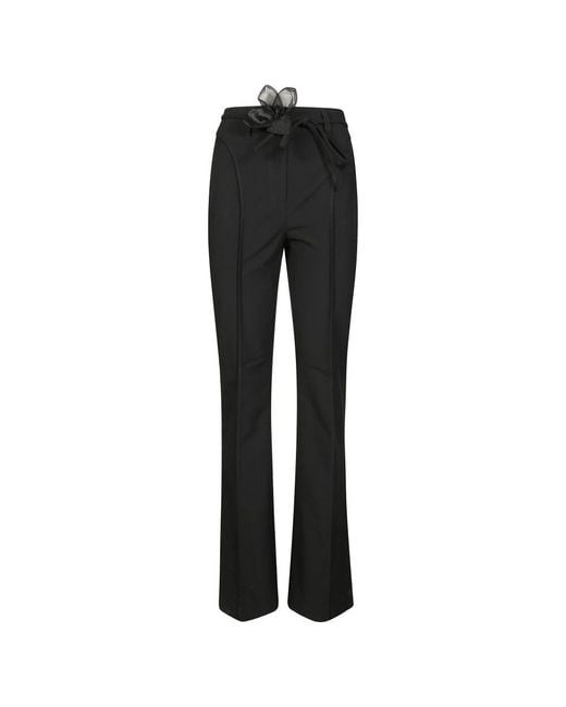 ROTATE BIRGER CHRISTENSEN Black Wide Trousers