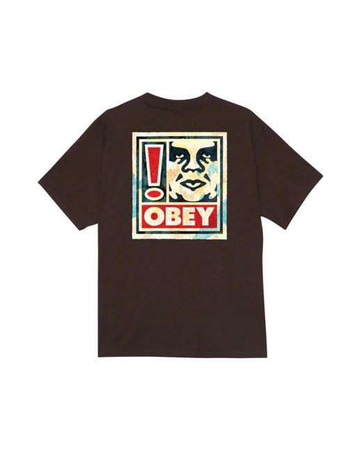 Obey Brown T-Shirts for men