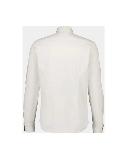 Boglioli Jassen ,Wit ,Katoen Witte Katoenen Overshirt Met Zakken in het White voor heren