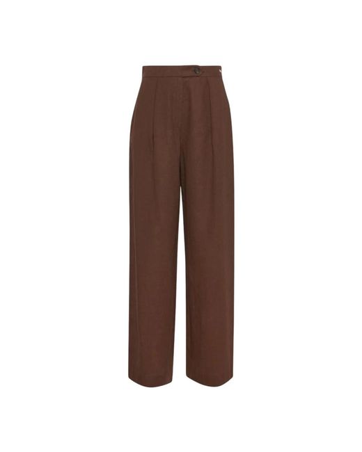 Barbour Brown Straight Trousers