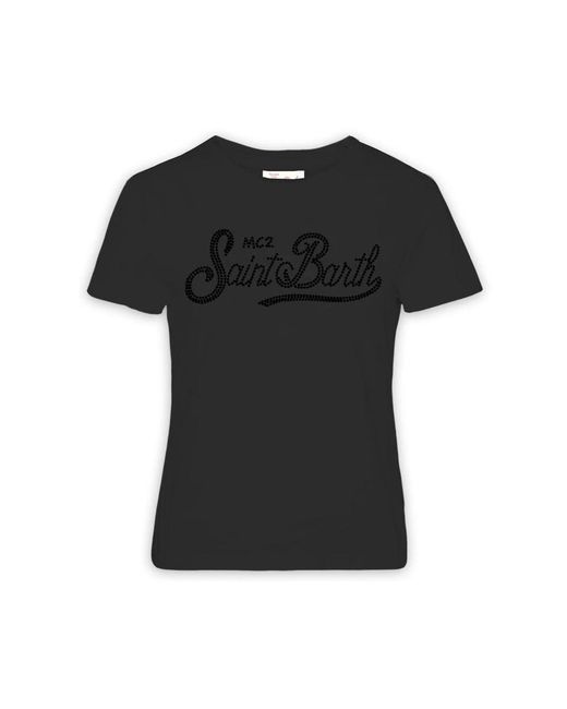 Mc2 Saint Barth Black T-Shirts