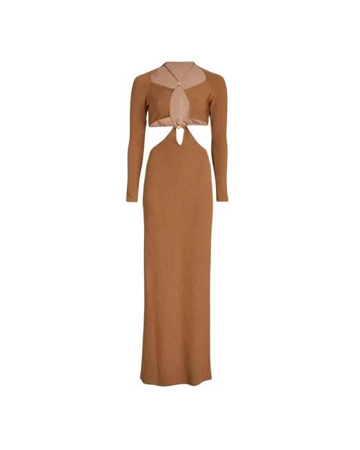 PATBO Brown Maxi Dresses