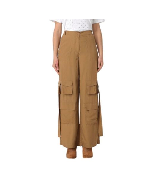 Twinset Natural Wide Trousers