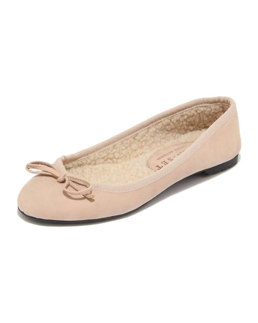 Twinset Natural Ecopel Innenballerina-Schuhe Made