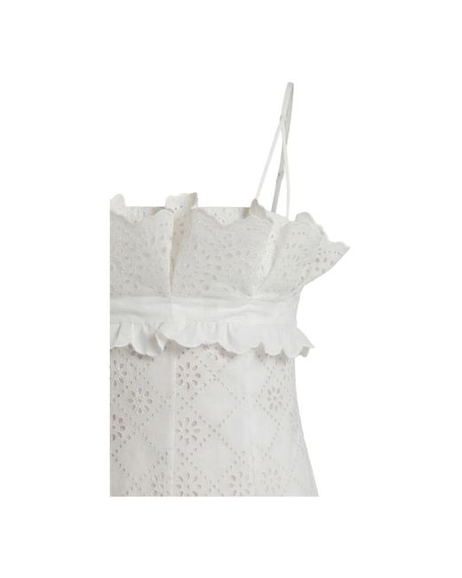Alberta Ferretti White Midi Dresses