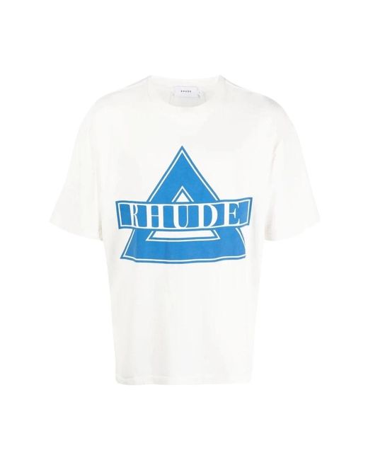Rhude Blue T-Shirts for men