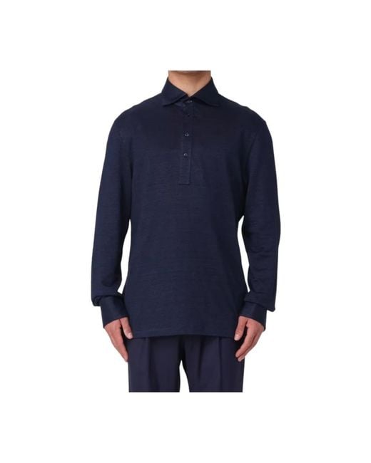 Brunello Cucinelli Polo Hemden in het Blue voor heren