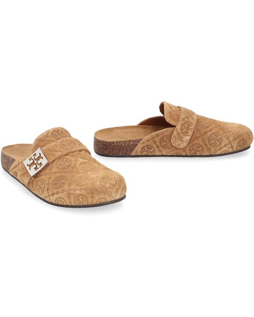 Tory Burch Brown Mules