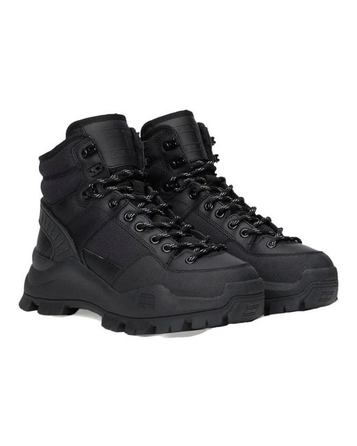 Tommy Hilfiger Black Lace-Up Boots