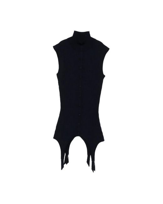 Jean Paul Gaultier Black Sleeveless Tops