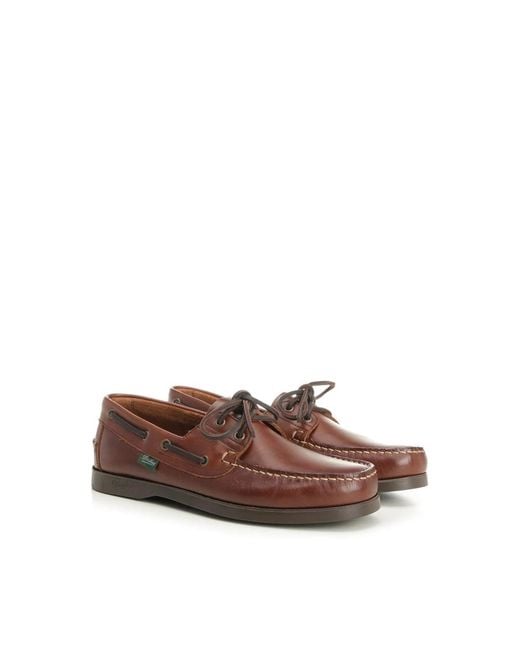 Paraboot Brown Boat Shoes for men