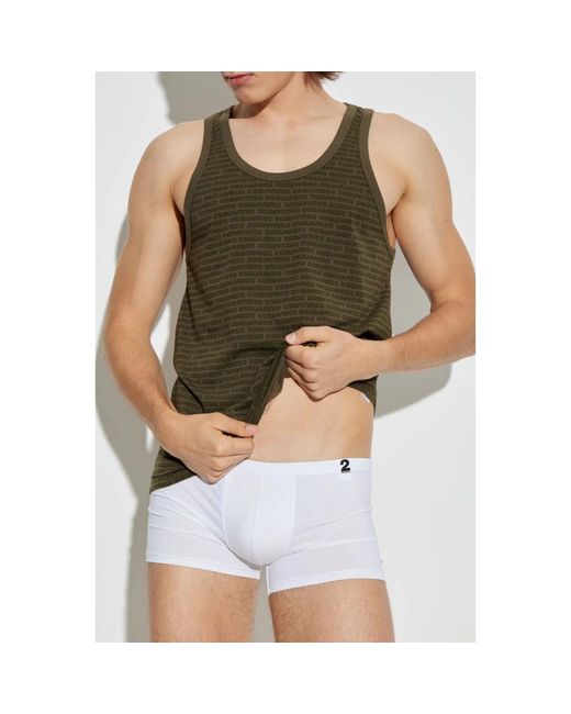DSquared² Green Sleeveless Tops for men