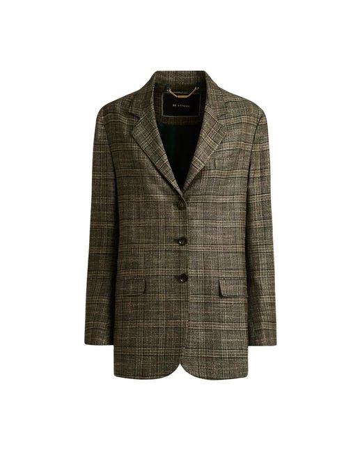 Kiton Jassen ,Groen ,Groene Glen Plaid Blazer in het Green