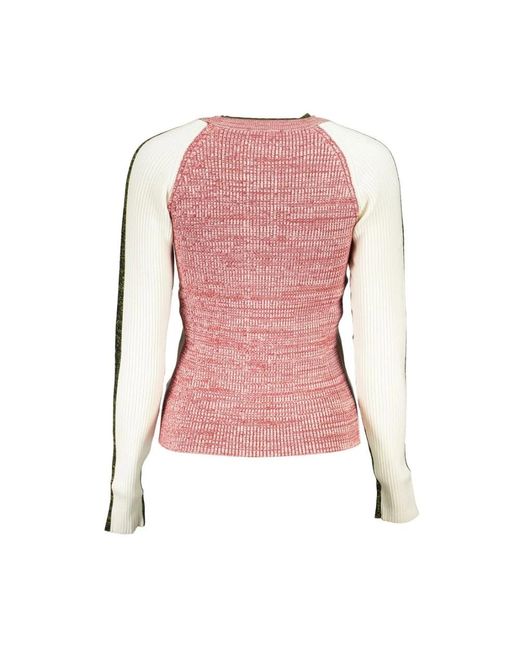 Desigual Round-Neck Knitwear in het Green