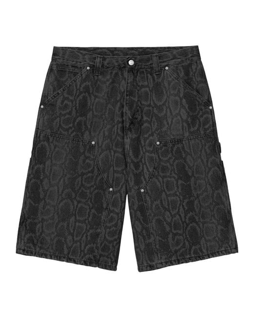 Carhartt Black Denim Shorts for men