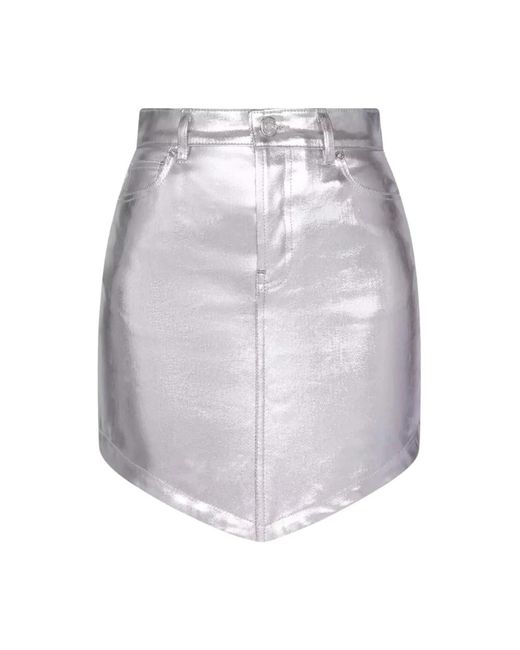 Alexandre Vauthier Gray Denim Skirts