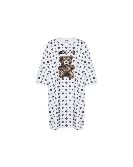 Moschino White Short Dresses