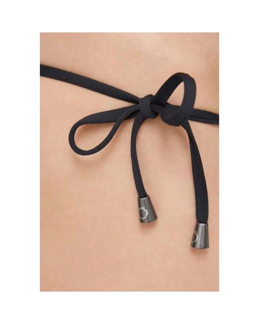 Trussardi Badmode ,Zwart ,Polyester Tulle Badpak in het Natural