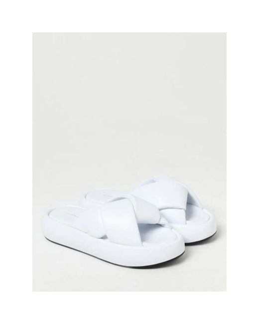 Liviana Conti White Sliders