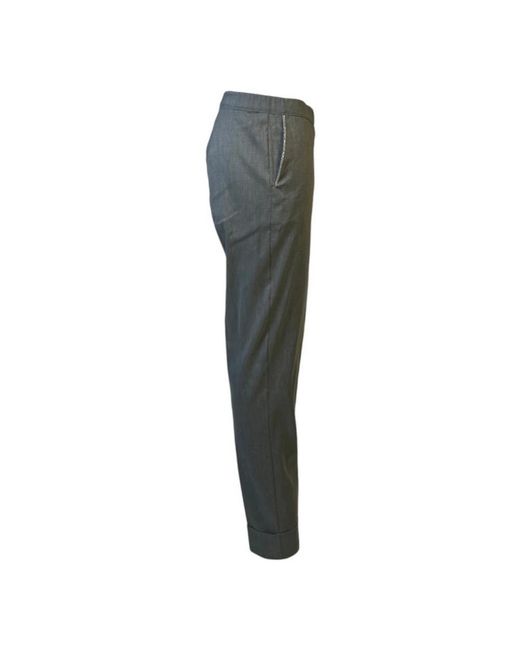 D.exterior Gray Slim-Fit Trousers