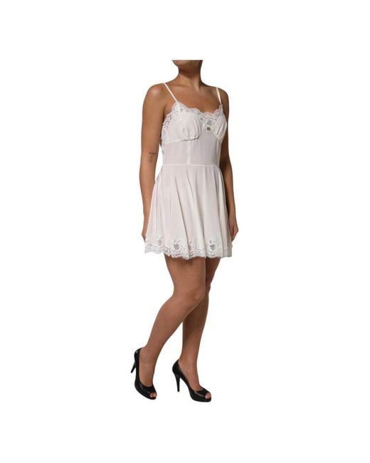 Dolce & Gabbana White Short Dresses