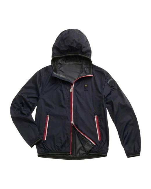 Blauer Jassen ,Blauw ,Polyester Korte Windjack Navyblauw in het Blue voor heren
