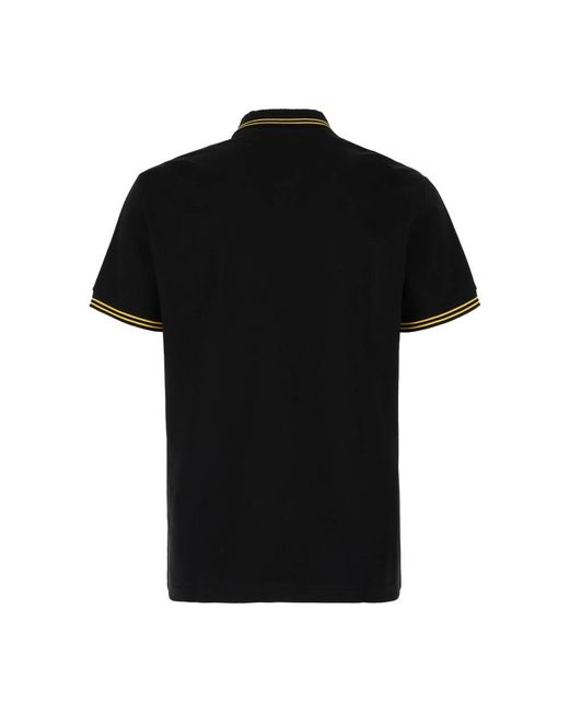 Versace Tops ,Zwart ,Katoen Klassieke Polo Shirt Voor Mannen in het Black voor heren