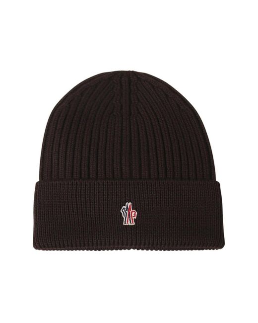 Moncler Black Beanies for men