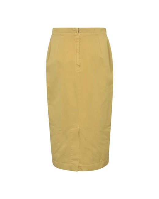Max Mara Yellow Pencil Skirts