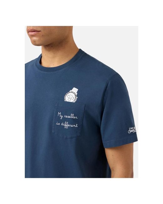 Mc2 Saint Barth Blue T-Shirts for men