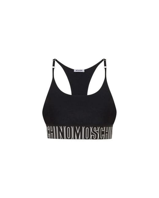 Moschino Black Sleeveless Tops