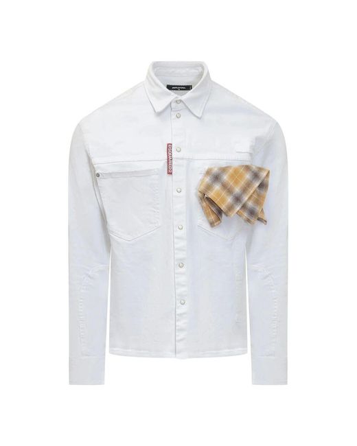 DSquared² Carpenter Baumwollhemd in White für Herren
