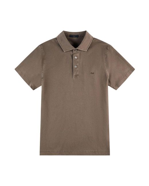 Fay Braune t-shirts und polos in Brown für Herren