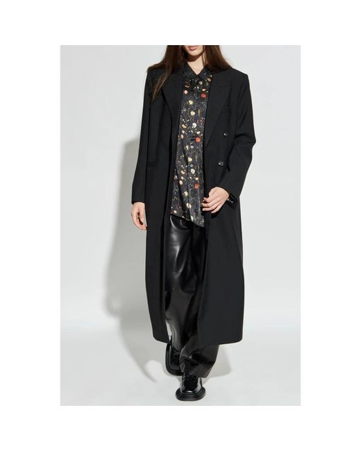 Rag & Bone Jassen ,Zwart ,Wol Vienna Coat in het Black