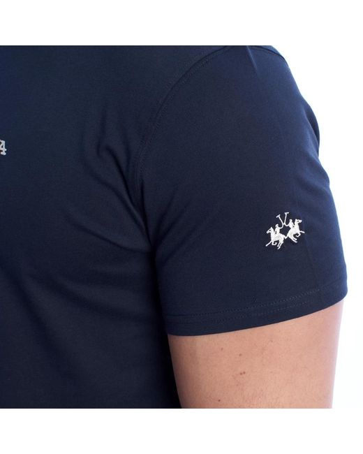 La Martina Blue T-Shirts for men