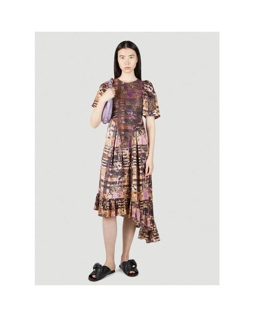 Collina Strada Brown Midi Dresses