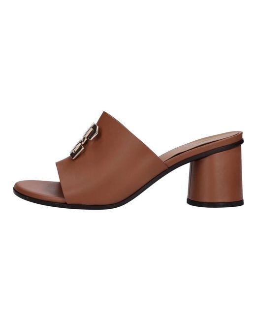 Fabi Brown High Heel Sandals