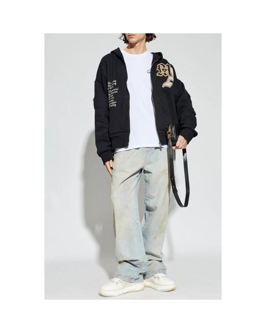 Amiri Blue Zip-Throughs for men