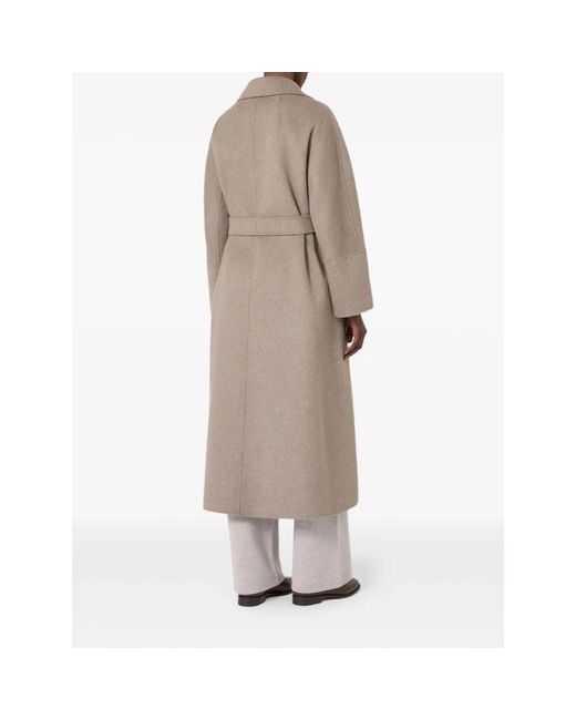Max Mara Brown Belted Coats