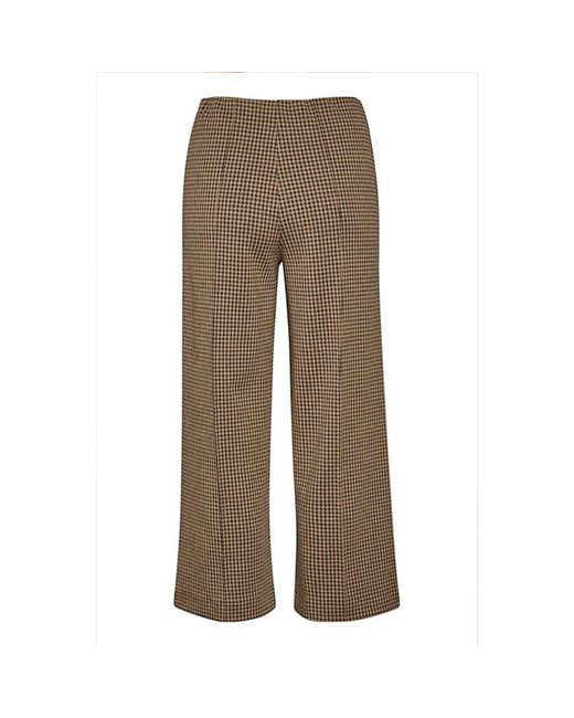 Part Two Brown Wide Trousers