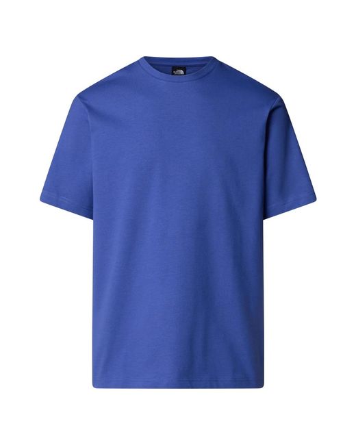 The North Face Blue Ss Logo Rmst Relaxed Tee for men
