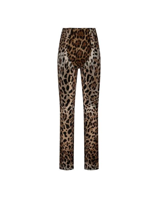 Slim-Fit Trousers Dolce & Gabbana de color Multicolor